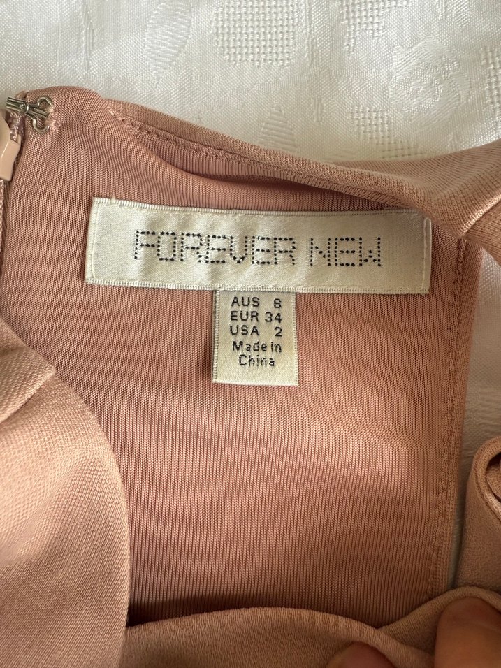 Forever New Pudra Rengi Abiye Elbise — görsel 5/7