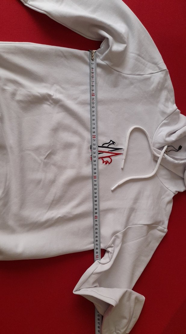 Erkek Beyaz Kapüşonlu Sweatshirt - Görsel 3