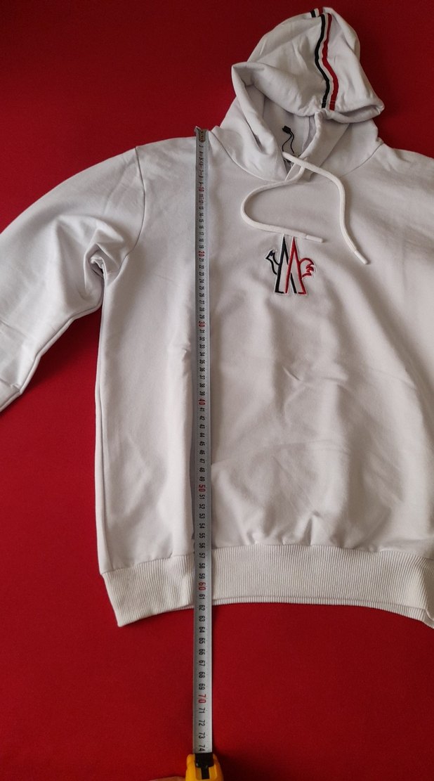 Erkek Beyaz Kapüşonlu Sweatshirt - Görsel 2