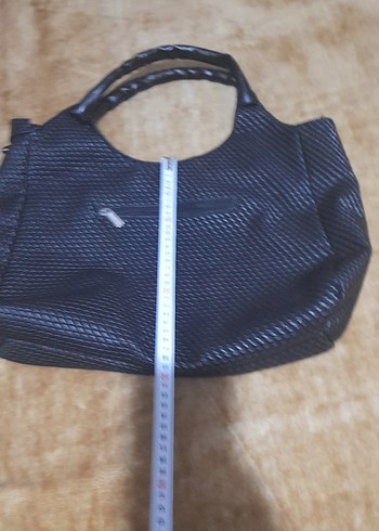 Siyah Yılan Desenli  Kadın Çanta - Görsel 4