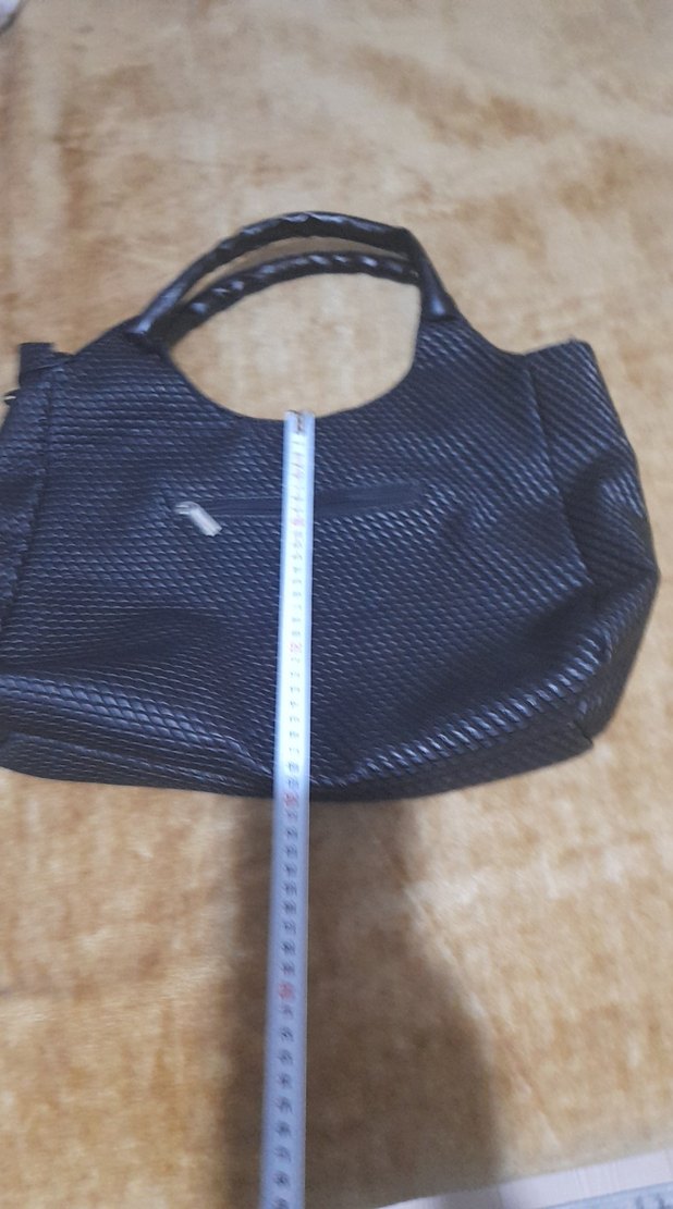 Siyah Yılan Desenli  Kadın Çanta - Görsel 4