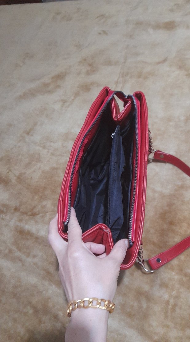 Kırmızı Kadın Çanta - Görsel 4