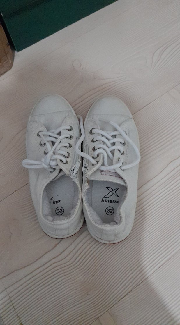 Kadın Beyaz Bağcıklı Günlük Spor Ayakkabı - Görsel 2