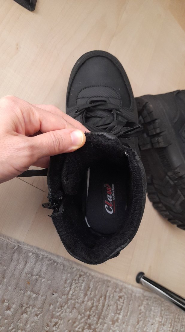 Siyah Bağcıklı Erkek Çocuk Kauçuk Bot - Görsel 5