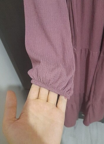 m Beden pembe Renk tesettür elbise