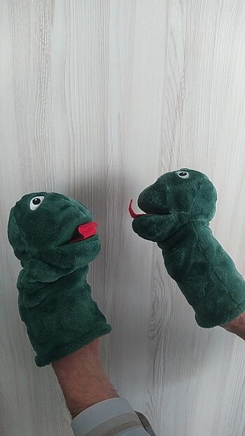 2 adet peluş el kuklası