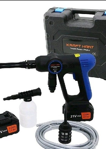 Kraft Hart 21V Taşınabilir Basınçlı Yıkama Makinesi