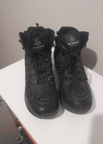Siyah Bağcıklı Erkek Kauçuk Bot 40 numara