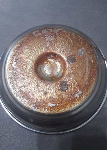 Parlak Beyaz Metal Tabak - Görsel 2