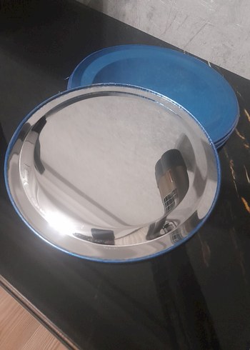 Parlak kahve sunum tepsisi - Görsel 2