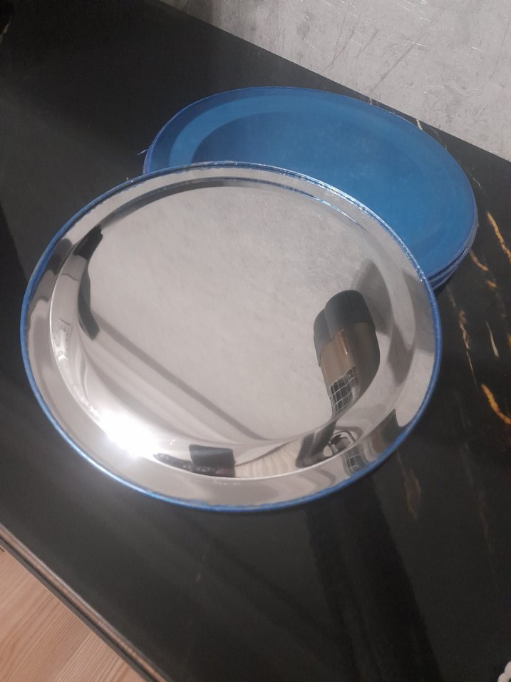 Parlak kahve sunum tepsisi - Görsel 2