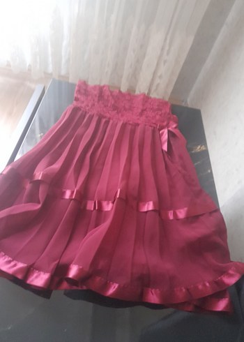 H&M Bordo Straplez fantazi gecelik takımı 500 tl