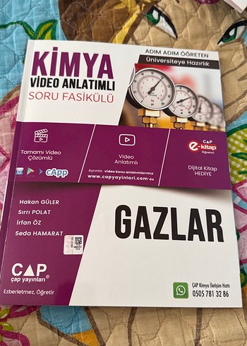 Kimya Video Anlatımlı Gazlar Soru Fasikülü