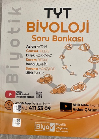BIYOTIK TYT BIYOLOJI SORU BANKASI