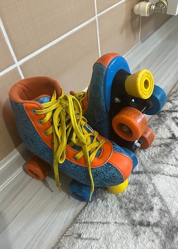 Renkli Bağcıklı Erkek Paten Ayakkabısı - Görsel 4