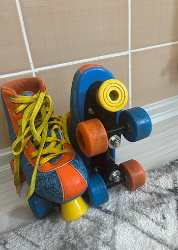 Renkli Bağcıklı Erkek Paten Ayakkabısı - Görsel 3