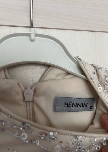 İşlemli taşlı abiye - Görsel 7