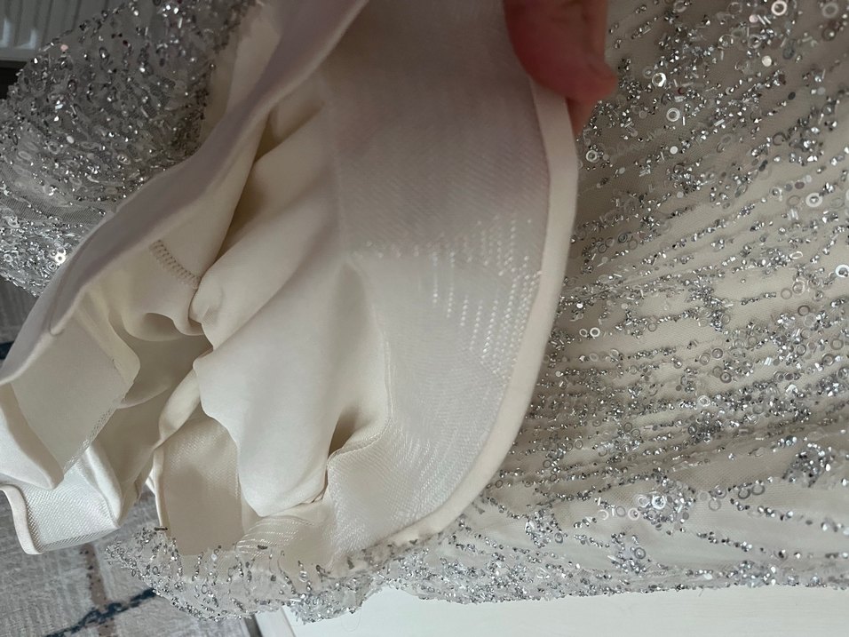 İşlemli taşlı abiye - Görsel 5