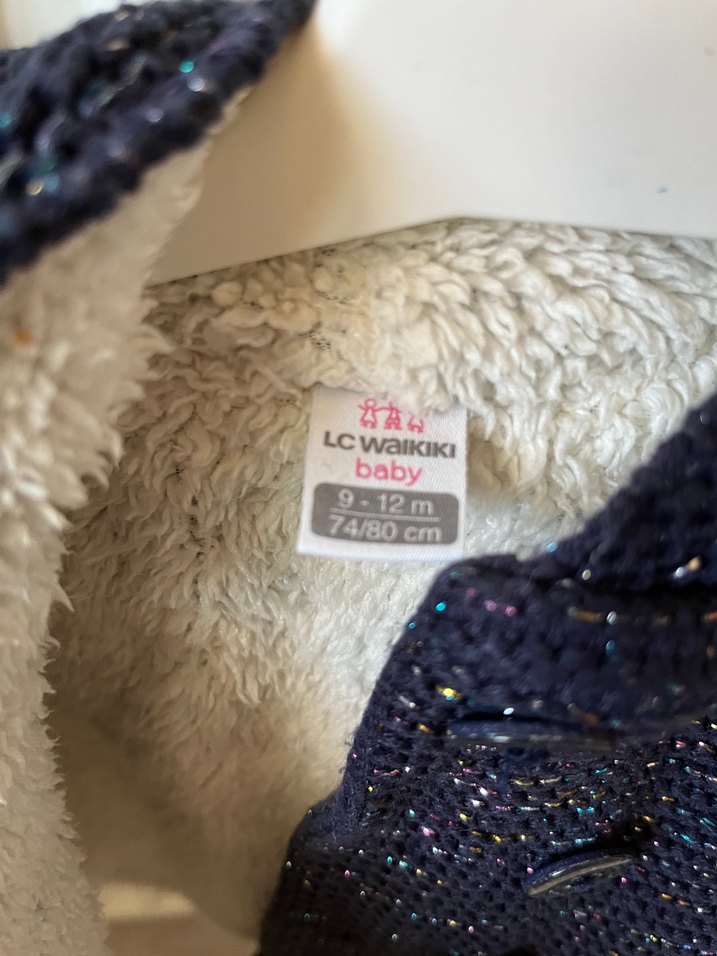 Erkek Çocuk Örgü Gri Kaban - Görsel 3