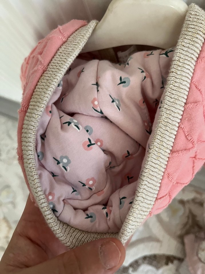 Düğmeli Pembe Bebek Tulumu - Görsel 4