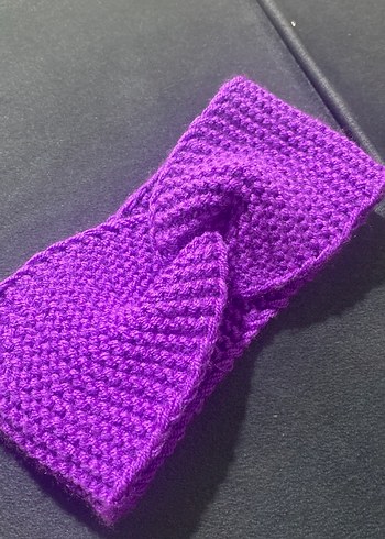 Mor Örgü bebek bandana