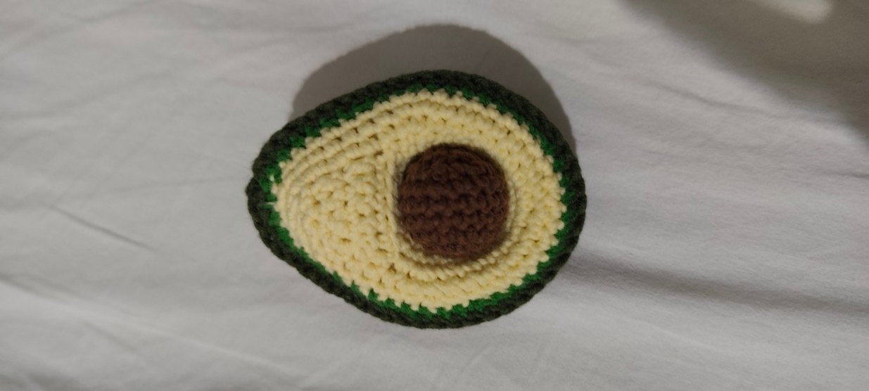 Avokado şeklinde örgü diş kaşıyıcı ve çıngırak - Görsel 4