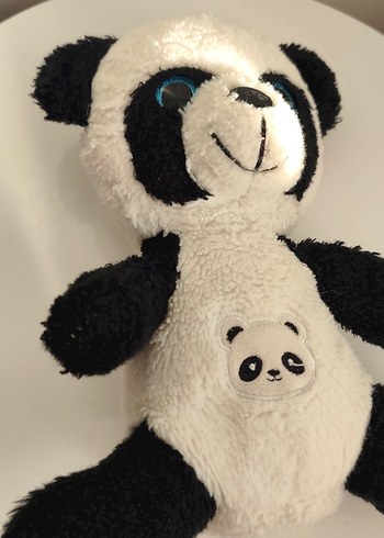 Beyaz-Siyah Peluş Panda Oyuncak - Görsel 5