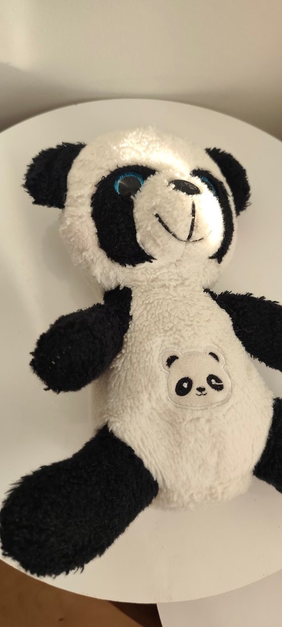 Beyaz-Siyah Peluş Panda Oyuncak - Görsel 5