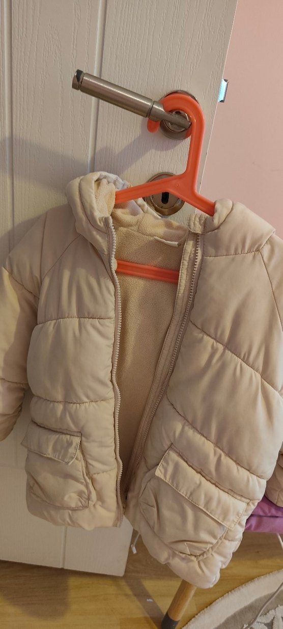 Kız Çocuk Bej Mont - Görsel 2