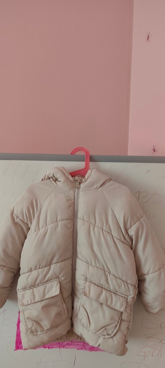 Kız Çocuk Bej Mont - Görsel 3