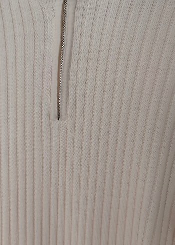 Bej Uzun Kollu triko Kadın Elbise triko - Görsel 7