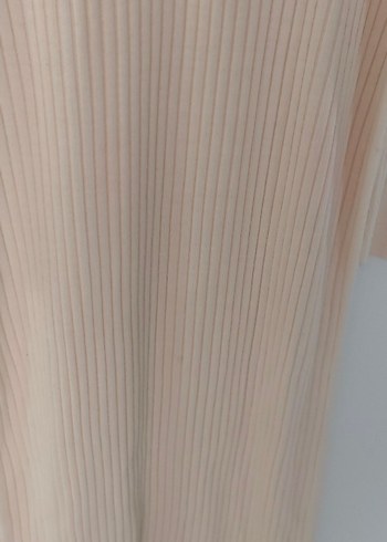 Bej Uzun Kollu triko Kadın Elbise triko - Görsel 6