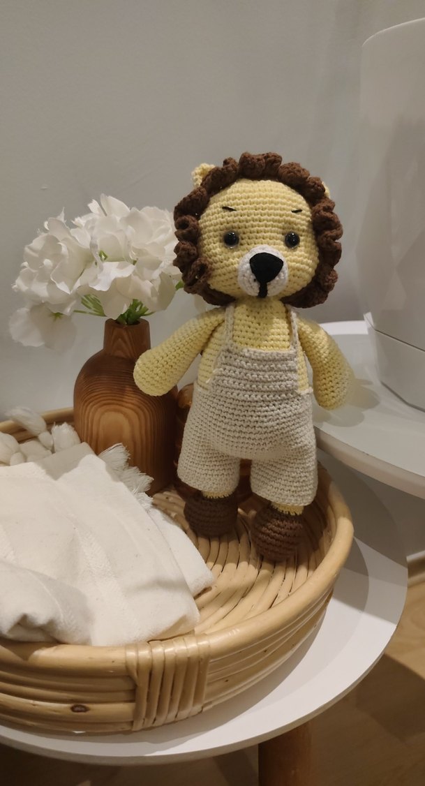 El Örgüsü Aslan Peluş Oyuncak - Görsel 4