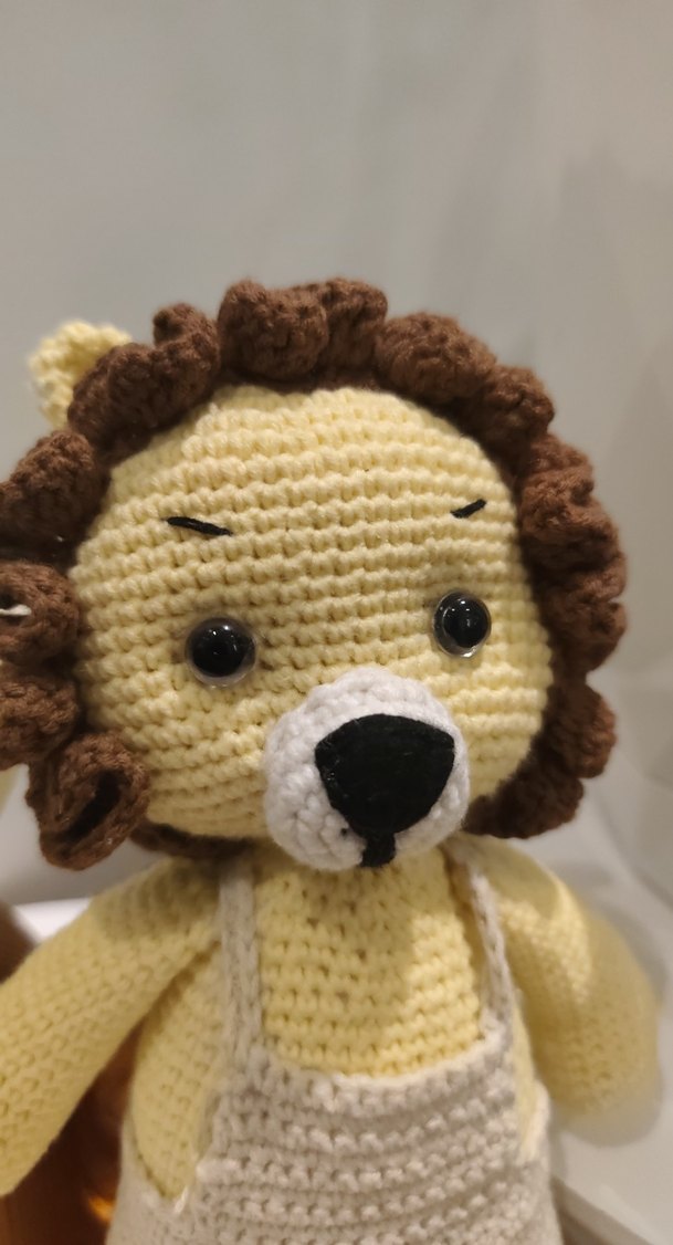 El Örgüsü Aslan Peluş Oyuncak - Görsel 2