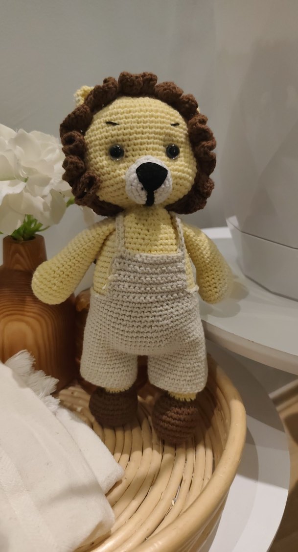 El Örgüsü Aslan Peluş Oyuncak - Görsel 3