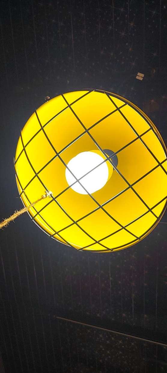 Sarı Metal Tavan Lambası - Görsel 3