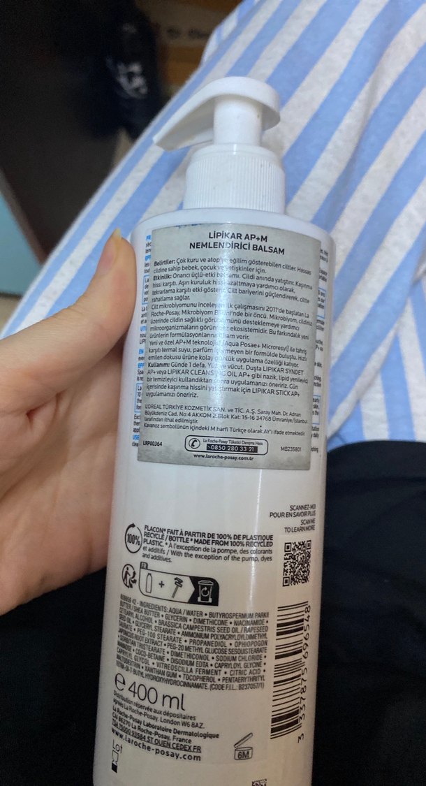 La Roche-Posay Lipikar  nemlendiriciş400 ml - Görsel 2