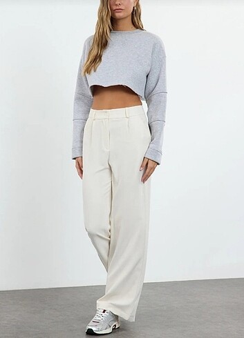 Palazzo ekru pantalon