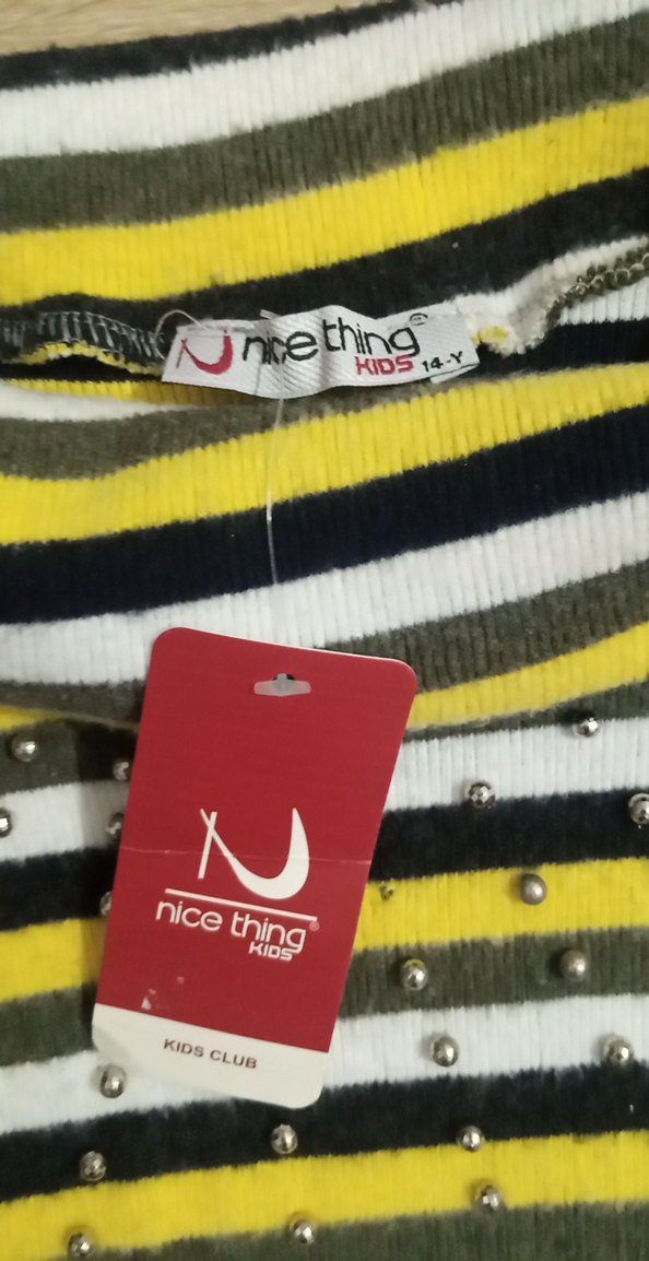 Çizgili Uzun Kollu Kadın Elbiseli - Görsel 5