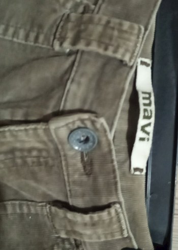 Kadın Bej Süet Kemerli Pantolon - Görsel 4