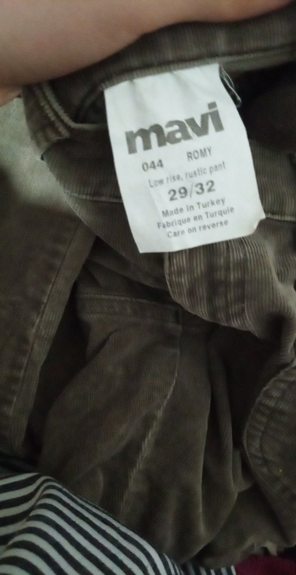 Kadın Bej Süet Kemerli Pantolon - Görsel 5