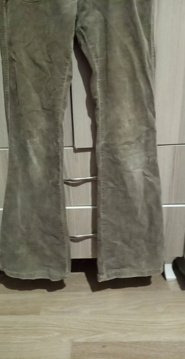 Kadın Bej Süet Kemerli Pantolon - Görsel 3