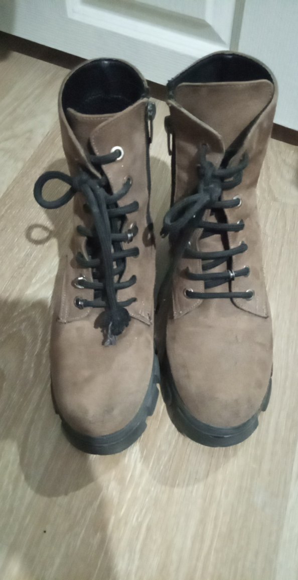 Kahverengi Süet Tokalı Kadın Bot - Görsel 2