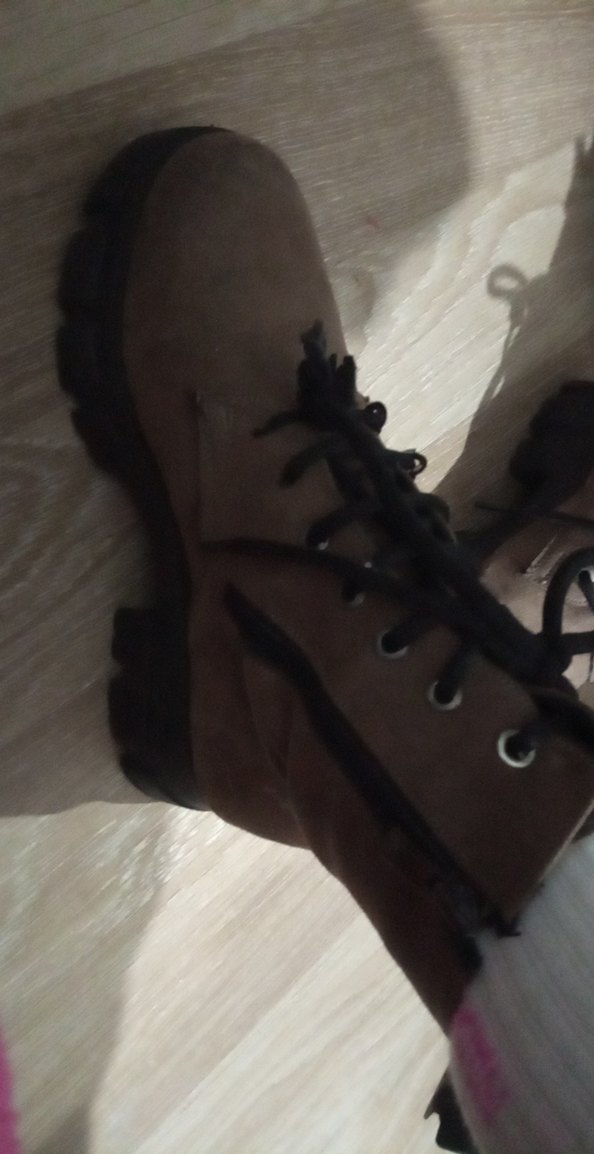 Kahverengi Süet Tokalı Kadın Bot - Görsel 5