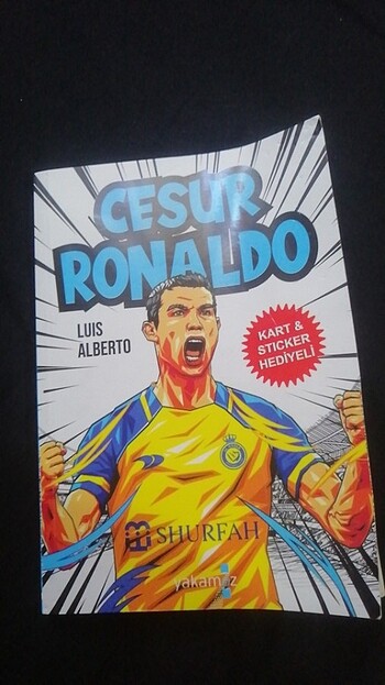  Ronaldo kitabı poster ve stickerı yok