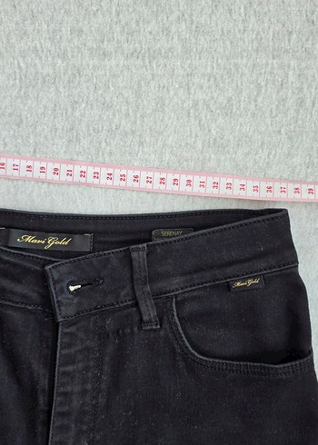 30 Beden siyah Renk Siyah Kadın Regular Fit Jean