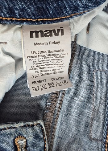 28 Beden mavi Renk Mavi jeans Kadın Kot Pantolon
