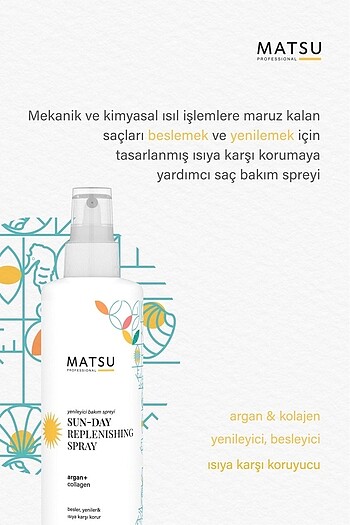  Beden Renk Matsu Sun Day Isıya Karşı Koruyucu Sprey