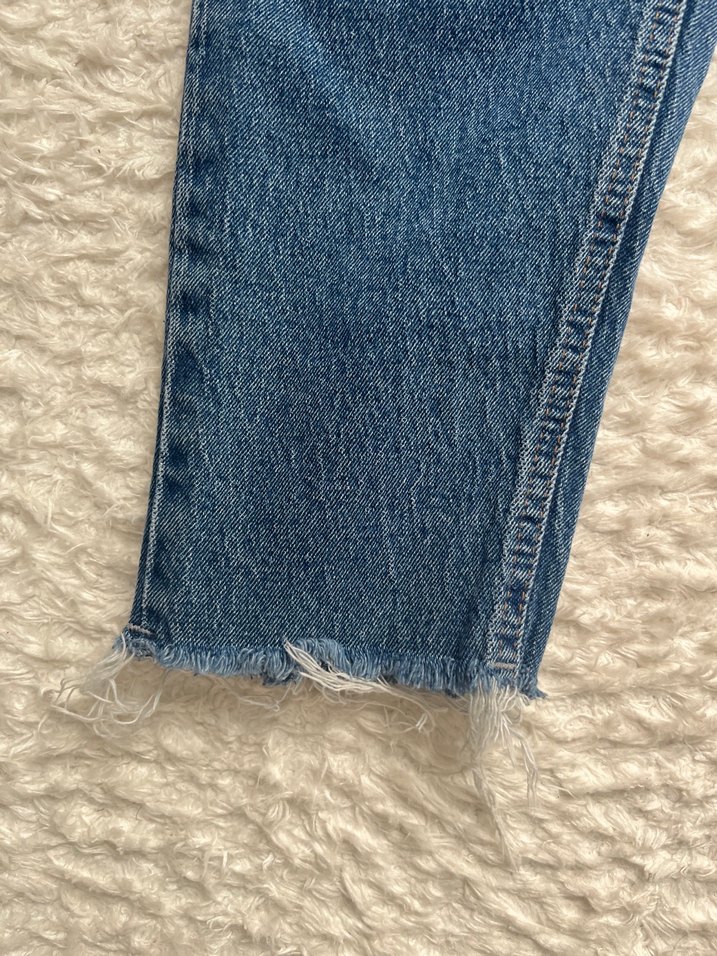 Mavi Yüksek Bel Denim Jean — görsel 3/5