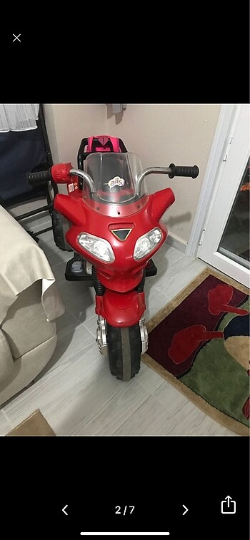 Beden kırmızı Renk Akülü motor ALİŞ